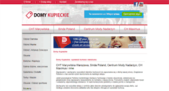 Desktop Screenshot of domykupieckie.pl